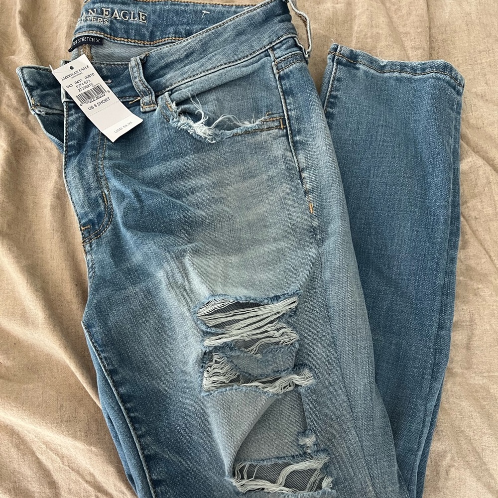 American eagle stretch ripped skinny jeans